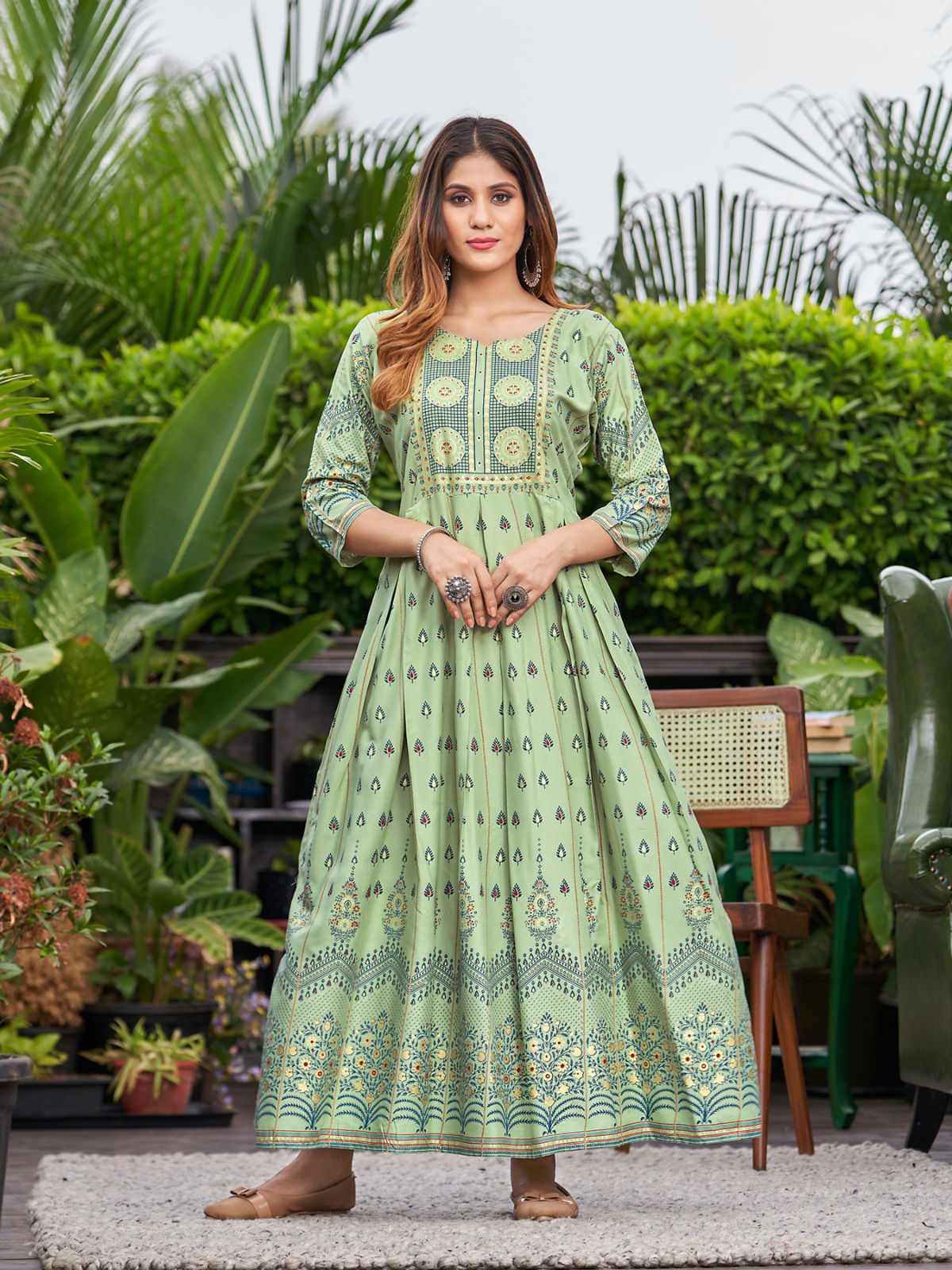 Akansha Vol 1 By Rangjyot Rayon Anarkali Kurtis Catalog
